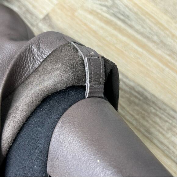 See by Chloe Melia Two Tone Leather Suede Foldover Heeled Boots Size 40 - Picture 13 of 15